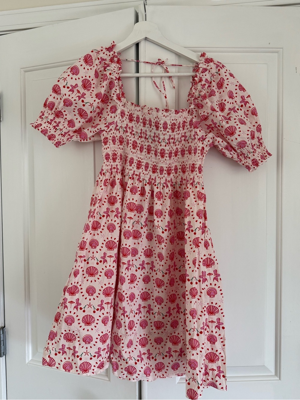 Hill house mini nap dress in seashell print